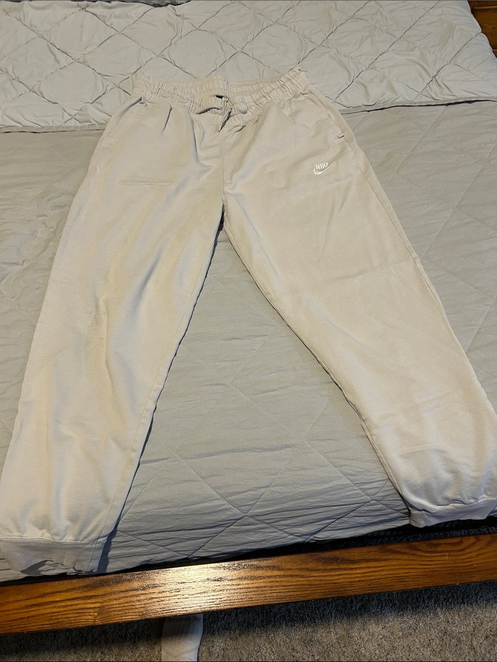 Nike unisex Light Beige/Gray Fleece Joggers